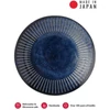 Kép 1/4 - Made in Japan Ridged Indigo lapostányér, 25 cm