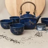 Kép 2/4 - Made in Japan Dark Blue Dragonfly 5 db-os teáskészlet
