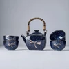 Kép 3/4 - Made in Japan Dark Blue Dragonfly 5 db-os teáskészlet