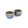 Kép 4/5 - Made in Japan Black - Bright Blue Drip sake csésze, 50 ml