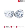 Kép 1/3 - Made in Japan Maneki Cat Blue tálkészlet