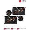 Kép 1/3 - Made in Japan Black with White Petals sushi készlet evőpálcikákkal