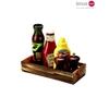 Kép 1/2 - StylePoint sötét rusztikus fa asztali patika/caddy  25 x 12 x 7 cm