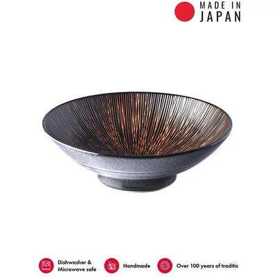 Made in Japan Bronze Converging Ramen tál, 24,5 cm