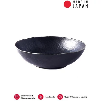 Made in Japan BB Black ovális tál, 19 x 17,5 cm