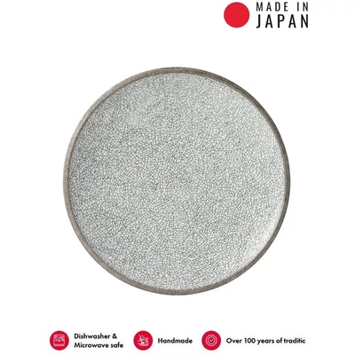 Made in Japan Crazed Grey kistányér, 20 cm