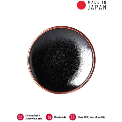 Made in Japan Tenmokku kistányér, 19,5 cm