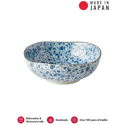 Made in Japan Blue Daisy tál, 20 cm, 850 ml