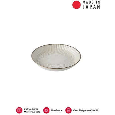 Made in Japan  White Sendan tányér magas  peremmel, 22,5 cm