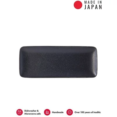 Made in Japan BB Black szögletes tál, 29,5 x 12 cm