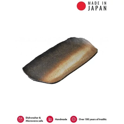 Made in Japan  Blazed Earth szögletes tál, 36 x 16,5 cm