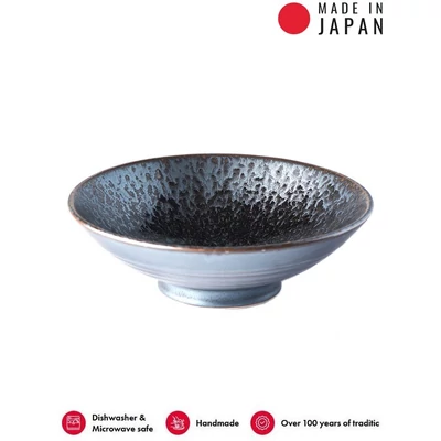 Made in Japan Black Pearl Ramen tál, 24 cm
