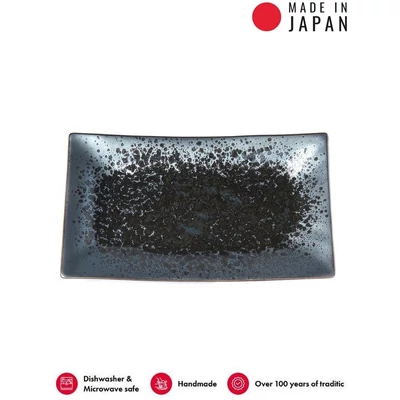 Made in Japan Black Pearl szögletes tál, 33 x 19,5 cm