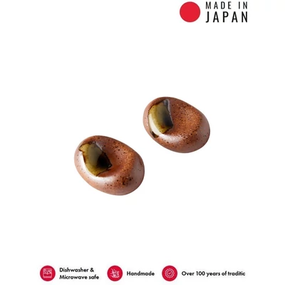 Made in Japan Brown with Green Splash evőpálcika tartó