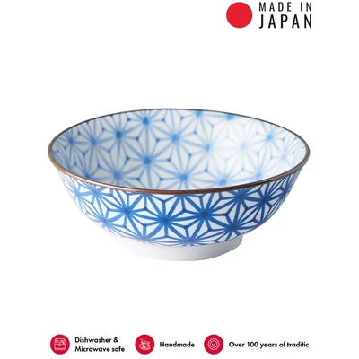Made in Japan Indigo Ikat Starburst tál, 19 cm
