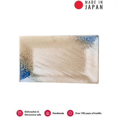 Made in Japan Earth & Sky szögletes tányér, 33 x 19 cm