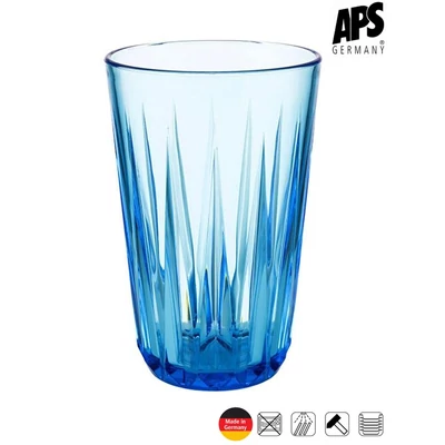 APS CRYSTAL törhetetlen pohár, kék, 300 ml       