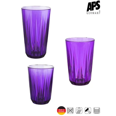 APS CRYSTAL törhetetlen pohár, lila