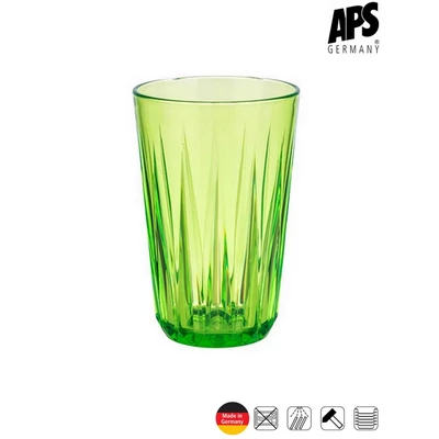 APS CRYSTAL törhetetlen pohár, zöld, 300 ml