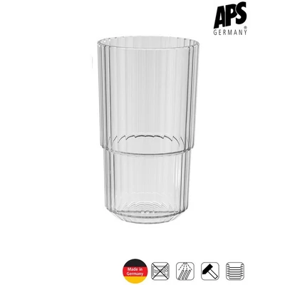 APS LINEA törhetetlen pohár, áttetsző, 500 ml      