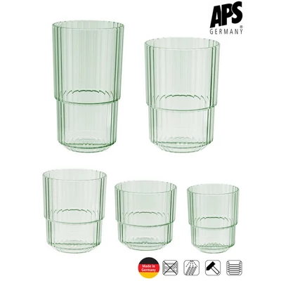 APS LINEA törhetetlen pohár, zöld