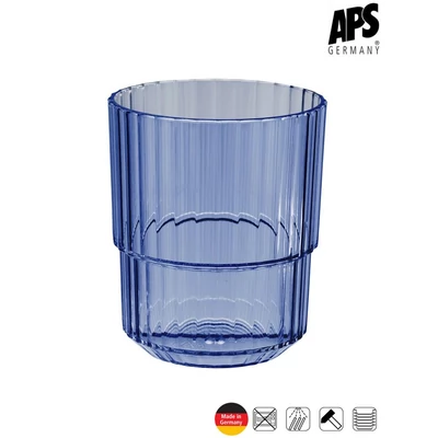 APS LINEA törhetetlen pohár, kék, 300 ml      