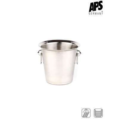 APS bor- és pezsgőhűtő, matt polírozott, 21 cm