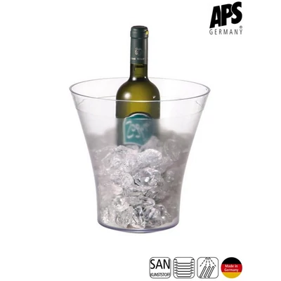APS bor- és pezsgőhűtő, áttetsző, 4 l