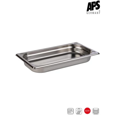 APS 1/3 PRÉMIUM rozsdamentes GN betét, 40 mm