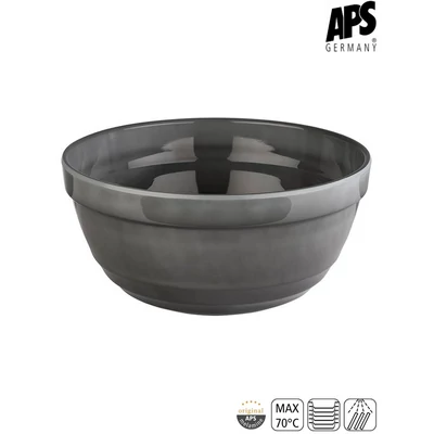 APS EMMA melamin tál szürke, 23 cm