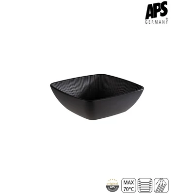 APS NERO szögletes tál