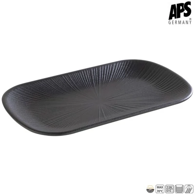 APS NERO GN 1/4 tálca