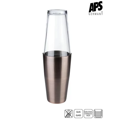 APS boston shaker 2 db-os készlet, antik vörösréz hatású  