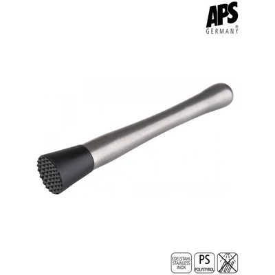 APS rozsdamentes törő, 20,5 cm, antik rozsdamentes
