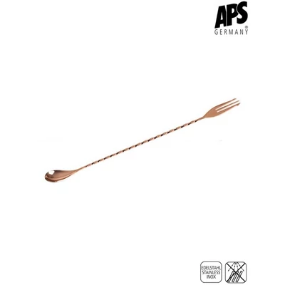 APS cocktailkanál / villa, 30 cm, vörösréz