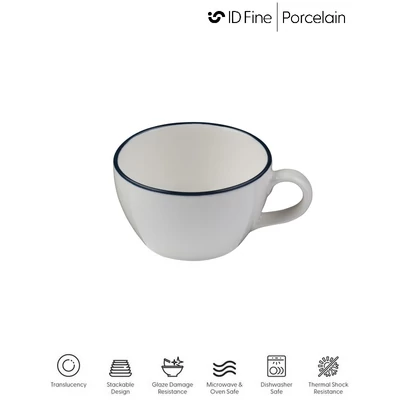 ID Fine MODEST NAVY cappuccino csésze, 230 ml