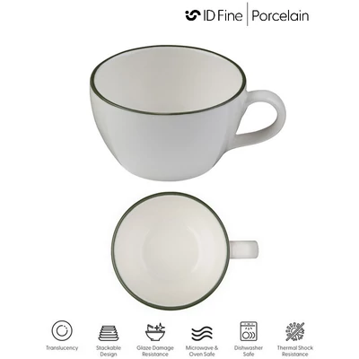 ID Fine MODEST GREEN cappuccino csésze, 270 ml
