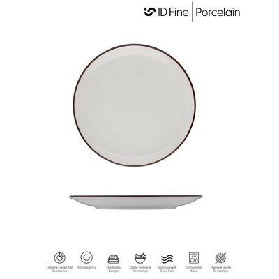 ID Fine MODEST BROWN perem nélküli lapostányér, 17 cm