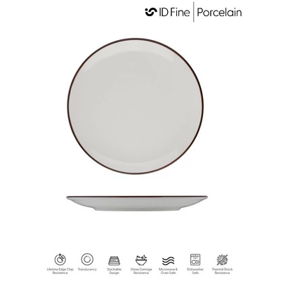 ID Fine MODEST BROWN perem nélküli lapostányér, 19 cm