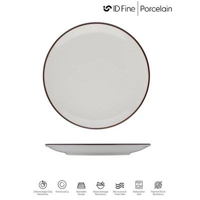 ID Fine MODEST BROWN perem nélküli lapostányér, 21 cm