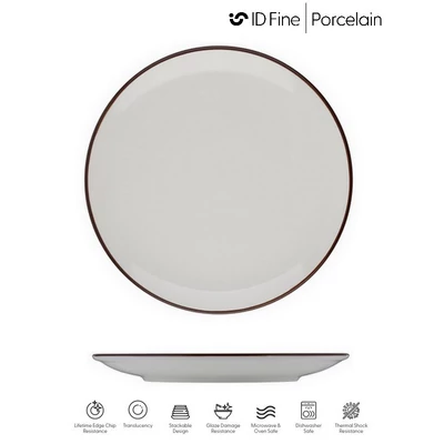 ID Fine MODEST BROWN perem nélküli lapostányér, 25 cm