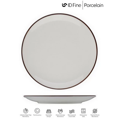 ID Fine MODEST BROWN perem nélküli lapostányér, 27 cm