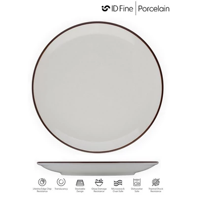 ID Fine MODEST BROWN perem nélküli lapostányér, 30 cm