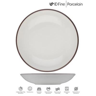 ID Fine MODEST BROWN perem nélküli mélytányér, 25 cm, 1