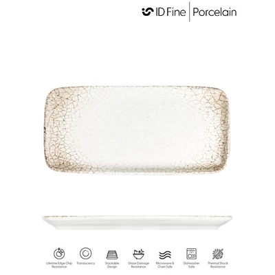 ID Fine DESERTO szögletes tányér, 34 x 16 cm