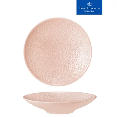Seltmann Weiden NORI perem nélküli mélytányér rosé, 26 cm
