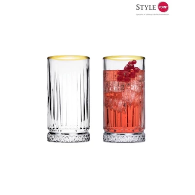 StylePoint Elysia golden touch longdrinkes pohár, 445 ml
