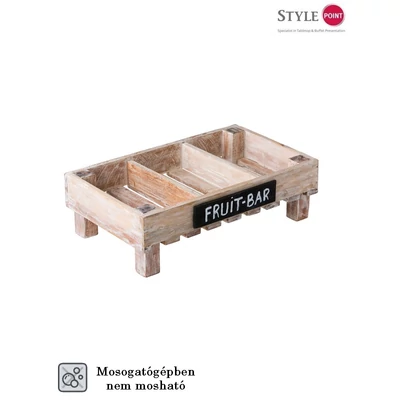 StylePoint mangófa rekesz palatáblával 50x30x15cm