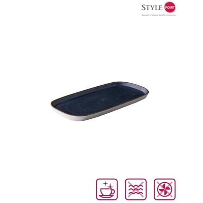 StylePoint Ocean szögletes tál sötétkék, 36,9 cm