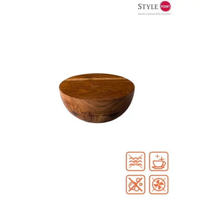 StylePoint ShApes tölgyfa félgömb, 16 x 7,4 cm